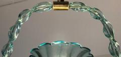 Ercole Barovier Charming Aquamarine Murano Glass Lantern by Ercole Barovier 1940s - 2157212