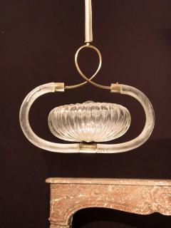 Ercole Barovier Charming Art Deco Chandelier by Ercole Barovier 1940s - 666854