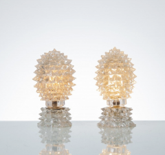 Ercole Barovier Ercole Barovier Murano pair of Table Lamps circa 1940 - 4013818