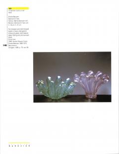 Ercole Barovier Green Iridescent A Grosse Costolature Clam Shell Glass Bowl by Ercole Barovier - 4509387