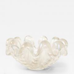 Ercole Barovier Iridescent A Grosse Costolature Clam Shell Glass Centerpiece by Ercole Barovier - 4509696