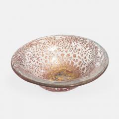 Ercole Barovier Porpora Large Glass Bowl with Gold Inclusions by Ercole Barovier - 4585753