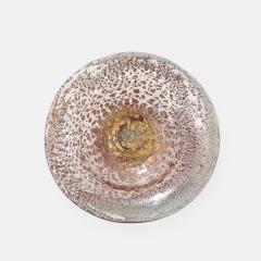 Ercole Barovier Porpora Large Glass Bowl with Gold Inclusions by Ercole Barovier - 4585754