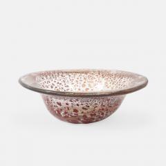 Ercole Barovier Porpora Large Glass Bowl with Gold Inclusions by Ercole Barovier - 4585759