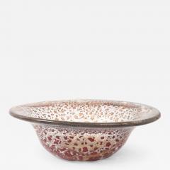 Ercole Barovier Porpora Large Glass Bowl with Gold Inclusions by Ercole Barovier - 4588275