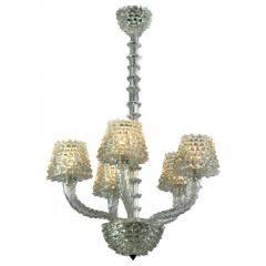 Ercole Barovier Spectacular Art Deco Rostrato Murano Glass Chandelier by Ercole Barovier 1940 - 3258001
