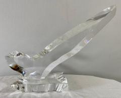 Eric Bauer Modernist Abstract Bird Lucite Sculpture Signed - 3260091