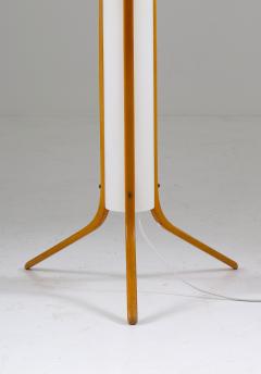 Eric Elfv n Swedish Mid Century Floor Lamp in Acrylic and Beech by Eskilstuna 1960s - 835510