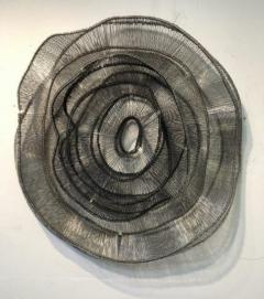 Eric Gushee ERIC GUSHEE EMERGENCE SERIES WOVEN WIRE WALL SCULPTURE 50 DIAMETER - 2487536