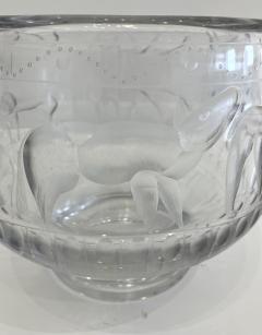 Eric Hoglund Engraved Glass Bowl - 2738829