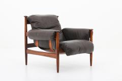 Eric Merthen Scandinavian Leather and Rosewood Lounge Chair Amiral by Eric Merthen - 1144092