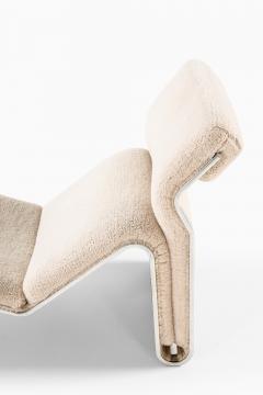 Eric Sigfrid Persson Lounge Chair Lysmasken in Aluminum and Canvas by Eric Sigfrid Persson 1970s - 4530134