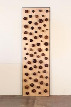 Eric Th venot Boucliers Pair of Decorative Turned Wood Panels by Eric Th venot - 923794