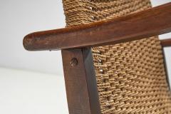 Erich Dieckmann Woven Cord Chair with Steam Bent Arms Germany circa 1930s - 3895869