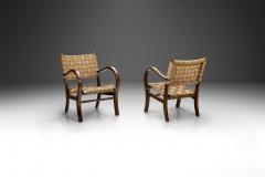 Erich Dieckmann Woven Cord Chairs in the Manner of Erich Dieckmann Germany ca 1950s - 3731380