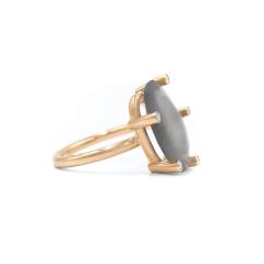 Erich Zimmermann Faceted Moonstone White Diamond Rose Gold Ring Erich Zimmermann - 4701293