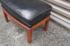Erik Andersen Teak and Leather Ottoman by Erik Kolling Andersen with Peder Pedersen - 3182102
