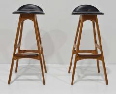 Erik Buch Erik Buch Bar Stools Model OD 61 Produced by O D Mobler in Denmark in Teak - 3989833