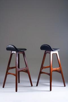Erik Buch Erik Buch Bar Stools Model OD 61 for Odense M belfabrik Denmark 1960s - 4415320
