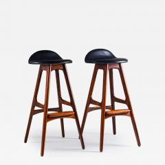 Erik Buch Erik Buch Bar Stools Model OD 61 for Odense M belfabrik Denmark 1960s - 4419156