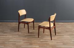 Erik Buch Erik Buch Rosewood Leather Dining Chairs for O D Mobler - 3837290