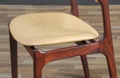 Erik Buch Erik Buch Rosewood Leather Dining Chairs for O D Mobler - 3837293