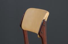 Erik Buch Erik Buch Rosewood Leather Dining Chairs for O D Mobler - 3837295