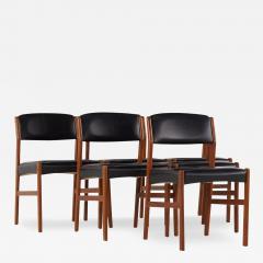 Erik Buch Erik Buch Style Mid Century Teak Dining Chairs Set of 6 - 3710399