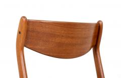 Erik Buch Erik Buch Teak Cognac Leather Dining Chairs for O D Mobler - 2334320