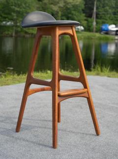 Erik Buch Erik Buch for O D Mobler Vintage Danish Solid Teak Bar Stool - 4206699