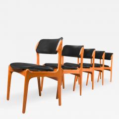 Erik Buch Mid Century Erik Buch Model 49 Teak Dining Chairs five - 3017531