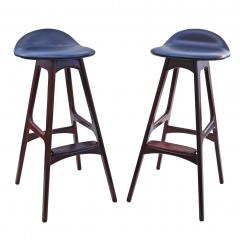 Erik Buch Pair of Erik Buch Buck OD 61 Vintage Bar Stools Rosewood Set Two - 2400376