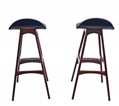 Erik Buch Pair of Erik Buch Buck OD 61 Vintage Bar Stools Rosewood Set Two - 2400378