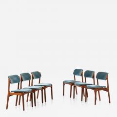 Erik Buck Dining Chairs Model OD 49 Produced by Oddense Maskinsnedkeri A S - 1953573