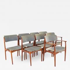 Erik Buck Erik Buch Mid Century Teak Dining Chairs Set of 8 - 2584575