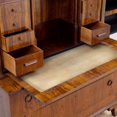 Erik Chambert ERIK CHAMBERT Art Ceco MAHOGANY AND ROSEWOOD VENEERED SWEDISH GRACE SECRETAIRE  - 4219642