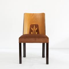 Erik Chambert ERIK CHAMBERT SET OF 6 SWEDISH ART DECO Marquetry SIDE CHAIRS - 793866