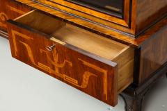 Erik Chambert Erik Chambert Birch Ebonized and Fruitwood Inlaid Bookcase Cabinet circa 1940 - 752032