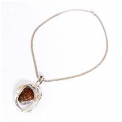 Erik Dennung Erik Dennung Silver Plated Pendant with Agate Denmark - 597410