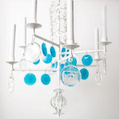 Erik H glund ERIK HOGLUND ELECTRIFIED 8 ARM IRON CRYSTAL CHANDELIER - 2985612