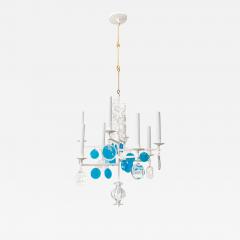 Erik H glund ERIK HOGLUND ELECTRIFIED 8 ARM IRON CRYSTAL CHANDELIER - 2987886