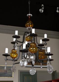 Erik H glund L 86 Wrought Iron Ten Light Chandelier by Erik Hoglund - 259928