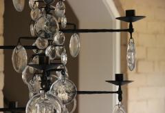 Erik H glund Mid Century Modern Twelve Arm Chandelier By Erik H glund - 837518