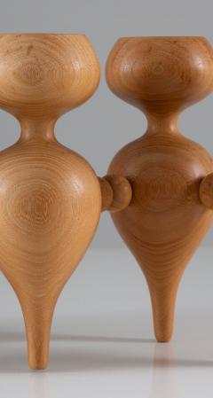 Erik H glund Scandinavian Candelabra in Pine by Erik H glund - 1619684