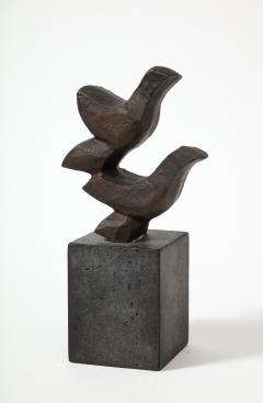 Erik Heide Blackened Bronze Sculpture Flyvende Fugle by Erik Heide Denmark 2003 - 3055414