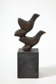 Erik Heide Blackened Bronze Sculpture Flyvende Fugle by Erik Heide Denmark 2003 - 3055417