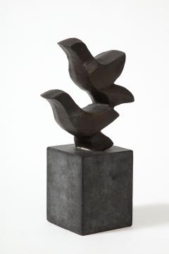Erik Heide Blackened Bronze Sculpture Flyvende Fugle by Erik Heide Denmark 2003 - 3055418
