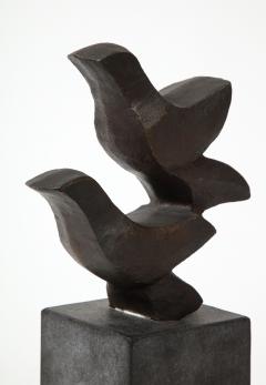 Erik Heide Blackened Bronze Sculpture Flyvende Fugle by Erik Heide Denmark 2003 - 3055419