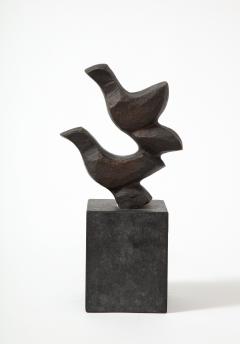 Erik Heide Blackened Bronze Sculpture Flyvende Fugle by Erik Heide Denmark 2003 - 3055420