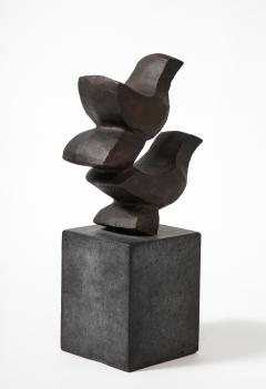 Erik Heide Blackened Bronze Sculpture Flyvende Fugle by Erik Heide Denmark 2003 - 3055422